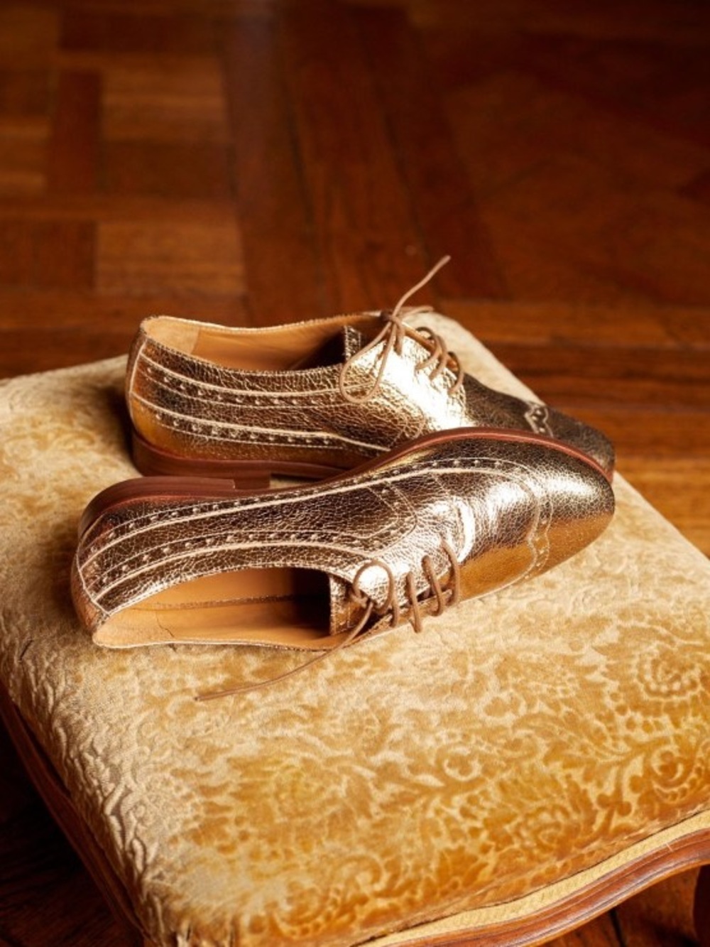 Sézane Paul Derbies in Gold FR 37 / US 6 - Picture 5 of 10